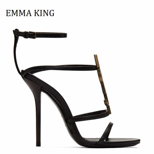 dress shoes 2021 fashion woman leather black high-heeled ankle strap sandals round toe metal letter decor wedding sandalias de mujer
dress shoes 2021 fashion woman leather black high-heeled ankle strap sandals round toe metal letter decor wedding sandalias de mujer