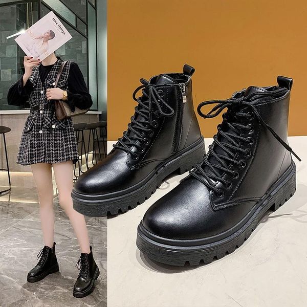 boots rock shoes woman flat heel lady boots-women zipper round toe luxury designer lolita 2021 rubber ankle riding fashion, Black
boots rock shoes woman flat heel lady boots-women zipper round toe luxury designer lolita 2021 rubber ankle riding fashion, Black