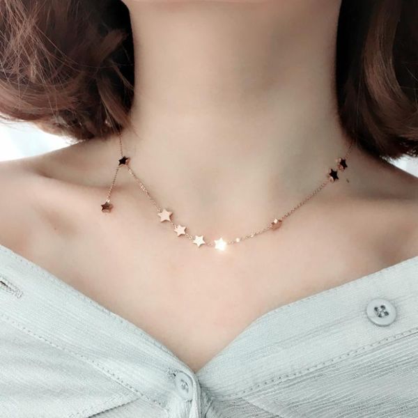 pendants wukaka 2021 fashion stainless steel star necklace for men girl woman rose gold chain wedding clavicle necklaces, Black
pendants wukaka 2021 fashion stainless steel star necklace for men girl woman rose gold chain wedding clavicle necklaces, Black