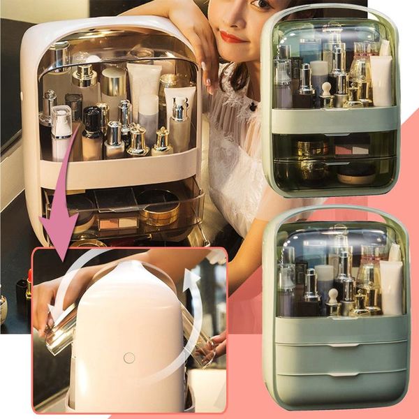 storage boxes & bins 1pc makeup organizer with lid drawers acrylic dustproof deskcosmetic display case
storage boxes & bins 1pc makeup organizer with lid drawers acrylic dustproof deskcosmetic display case