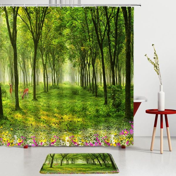shower curtains forest landscape set green plants printing bath mats room decoration entrance door mat bathroom screen carpet
shower curtains forest landscape set green plants printing bath mats room decoration entrance door mat bathroom screen carpet