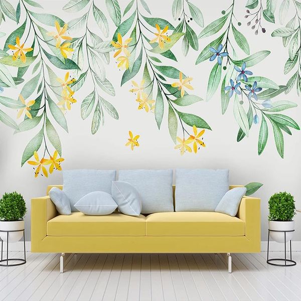 wallpapers custom mural hand painted watercolor floral leaves bedroom living room sofa tv background self-adhesive waterproof wallpaper 3d
wallpapers custom mural hand painted watercolor floral leaves bedroom living room sofa tv background self-adhesive waterproof wallpaper 3d