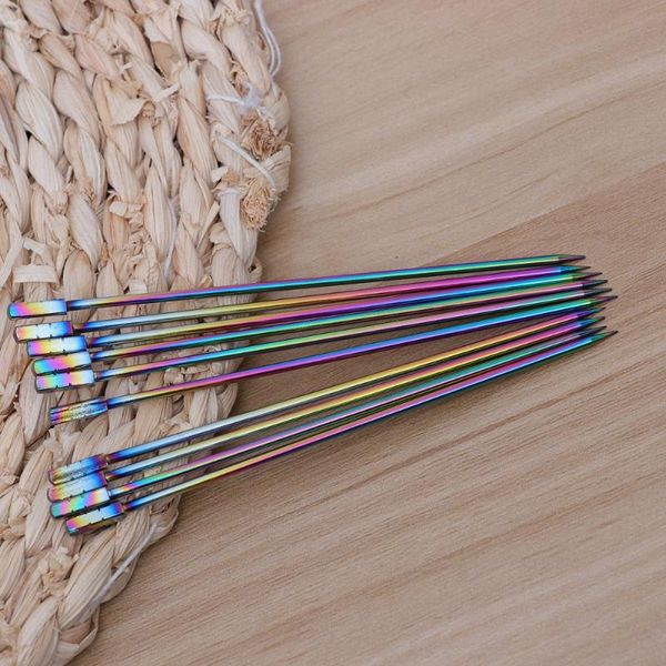 10pcs stainless steel cocktail picks fruit sticks toothpicks appetizer pick for party bar (square head) forks
10pcs stainless steel cocktail picks fruit sticks toothpicks appetizer pick for party bar (square head) forks