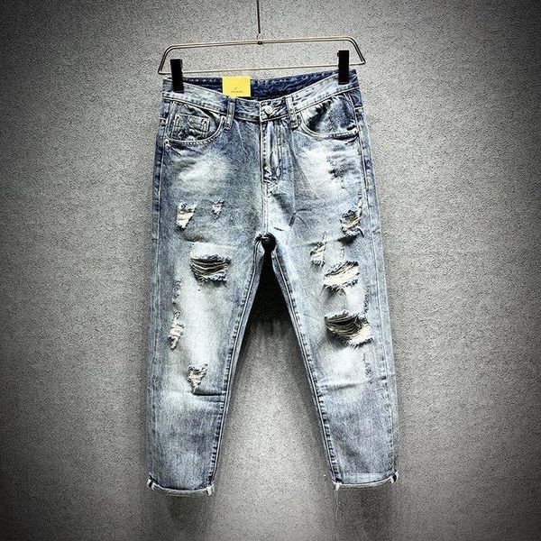 men's pants 2021 spring hole jeans straight tube loose fashion brand ins wash old beggar versatile leisure 9 points, Black
men's pants 2021 spring hole jeans straight tube loose fashion brand ins wash old beggar versatile leisure 9 points, Black
