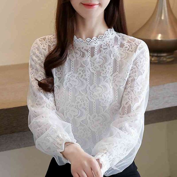 fashion woman blouses spring long sleeve white lace blouse women stand collar women blouse womens and blouses c421 210602
fashion woman blouses spring long sleeve white lace blouse women stand collar women blouse womens and blouses c421 210602