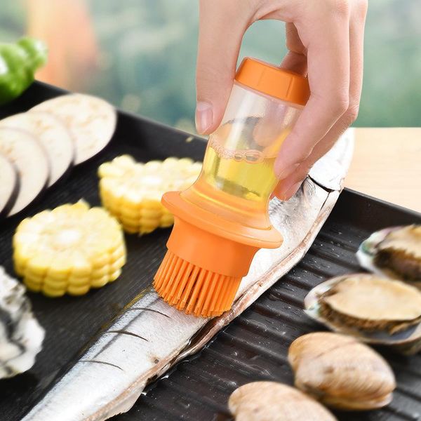 silicone bbq grill oil bottle with brushes barbecue roast heat resisting basting baking brush accessories kitchen tool tools
silicone bbq grill oil bottle with brushes barbecue roast heat resisting basting baking brush accessories kitchen tool tools