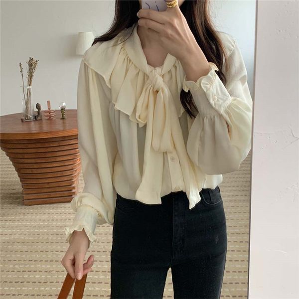 dress apricot all-match silk loose elegant bow stylish women office lady lantern-sleeved shirts, White
dress apricot all-match silk loose elegant bow stylish women office lady lantern-sleeved shirts, White