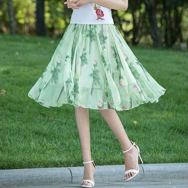 skirts 2021 summer fashion casual elastic waist female women girls flowers brand chiffon clothes 79089, Black
skirts 2021 summer fashion casual elastic waist female women girls flowers brand chiffon clothes 79089, Black