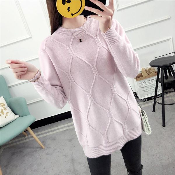 women's sweaters fashion 2021 women autumn winter sweater pullovers warm knitted pullover lady, White;black
women's sweaters fashion 2021 women autumn winter sweater pullovers warm knitted pullover lady, White;black