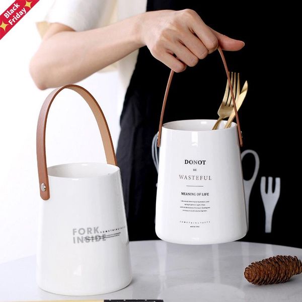 1pcs ceramic tableware storage barrel fruit plate/disc salad bowl with leather handle kitchen decorative tray container bottles & jars
1pcs ceramic tableware storage barrel fruit plate/disc salad bowl with leather handle kitchen decorative tray container bottles & jars