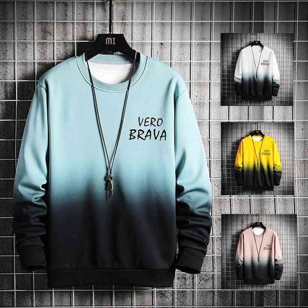 men's spring and autumn personality gradient color popular casual handsome sweater youth round neck trend korean loose top, Black
men's spring and autumn personality gradient color popular casual handsome sweater youth round neck trend korean loose top, Black