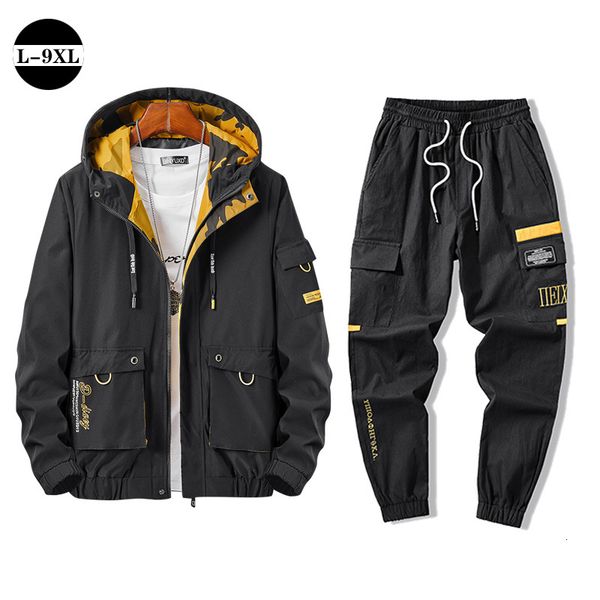 men's tracksuits 9xl 2 piece sets tracksuit spring autumn matching functional hooded jackets +sweatpants plus size mens clothing s, Gray
men's tracksuits 9xl 2 piece sets tracksuit spring autumn matching functional hooded jackets +sweatpants plus size mens clothing s, Gray