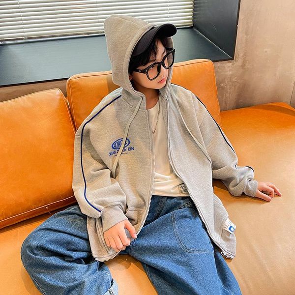 jackets 2021 boys spring and autumn zipper cardigan hooded thin jacket teen boy gray orange sports fashion casual 8-14 years, Blue;gray
jackets 2021 boys spring and autumn zipper cardigan hooded thin jacket teen boy gray orange sports fashion casual 8-14 years, Blue;gray