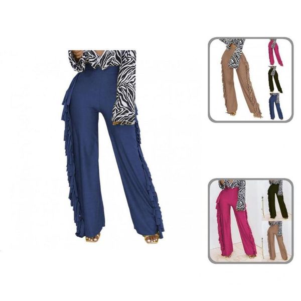 women's pants & capris fashionable tassel breathable soft lady skin-friendly trousers loose for stage show, Black;white
women's pants & capris fashionable tassel breathable soft lady skin-friendly trousers loose for stage show, Black;white