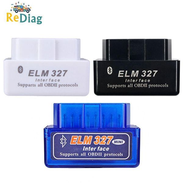 

code readers & scan tools super mini elm327 bluetooth v2.1 / obd2 elm 327 scanner adapter car diagnostic tool for android/symbian obdii prot