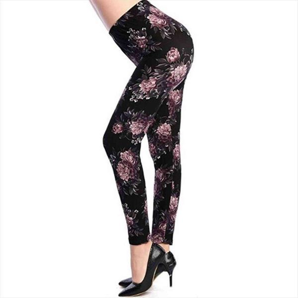 fashion floral print fitness womens leggings leggins high waist workout leggin elastic pants drop ship, Black
fashion floral print fitness womens leggings leggins high waist workout leggin elastic pants drop ship, Black