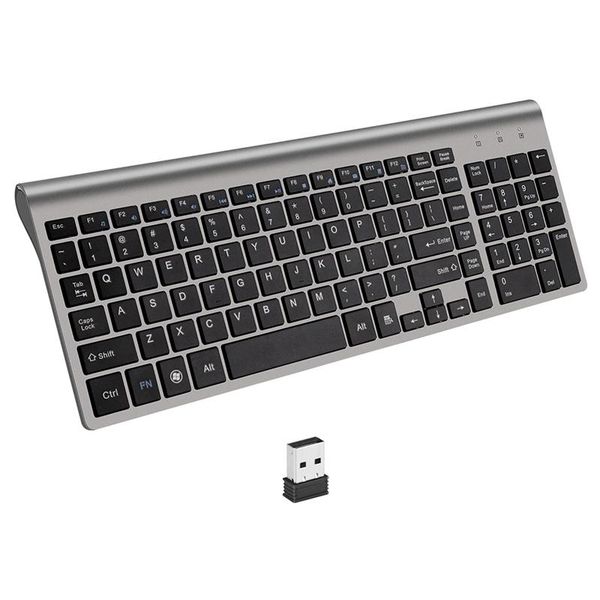 keyboards 2.4g wireless keyboard 104-key usb portable silent ultra-thin with small numeric for laptop
keyboards 2.4g wireless keyboard 104-key usb portable silent ultra-thin with small numeric for laptop