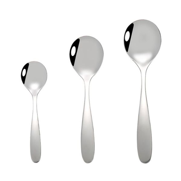 pcs 304 stainless steel round soup spoon porridge spoons for household restaurant el kitchen accessories
pcs 304 stainless steel round soup spoon porridge spoons for household restaurant el kitchen accessories