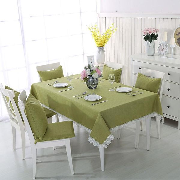 table cloth cotton and linen dining solid color cyan with lace north europe type anti-dirty protector
table cloth cotton and linen dining solid color cyan with lace north europe type anti-dirty protector
