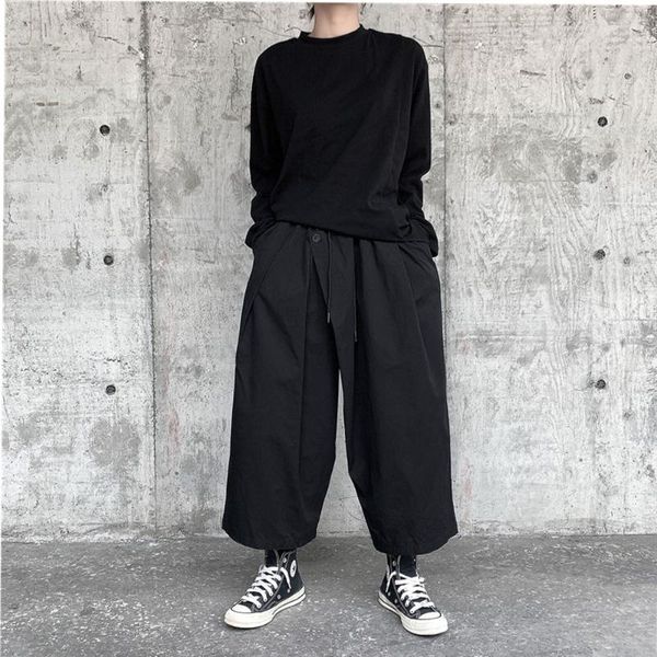 women's pants & capris cropped wide leg autumn ninth cotton black elastic waist female trousers, Black;white
women's pants & capris cropped wide leg autumn ninth cotton black elastic waist female trousers, Black;white