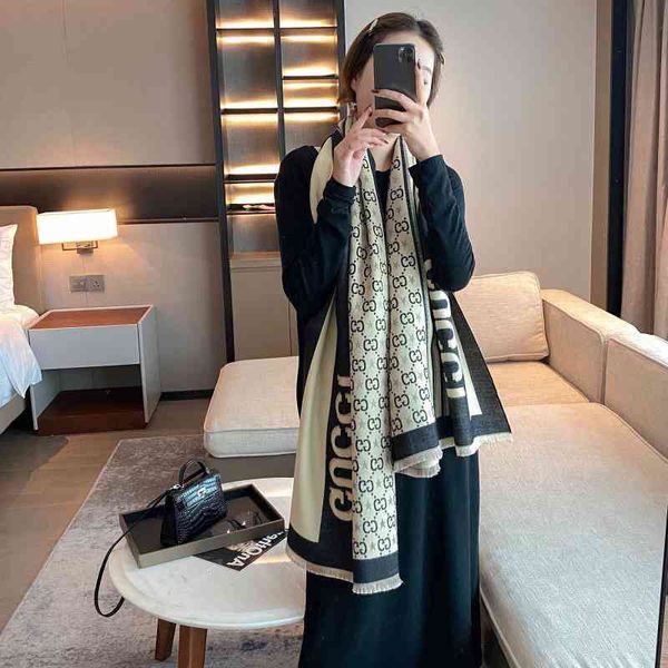 the new design 2021 new letter cashmere scarf for autumn and winter versatile warm long thick double-sided scarf shawl, Blue;gray
the new design 2021 new letter cashmere scarf for autumn and winter versatile warm long thick double-sided scarf shawl, Blue;gray