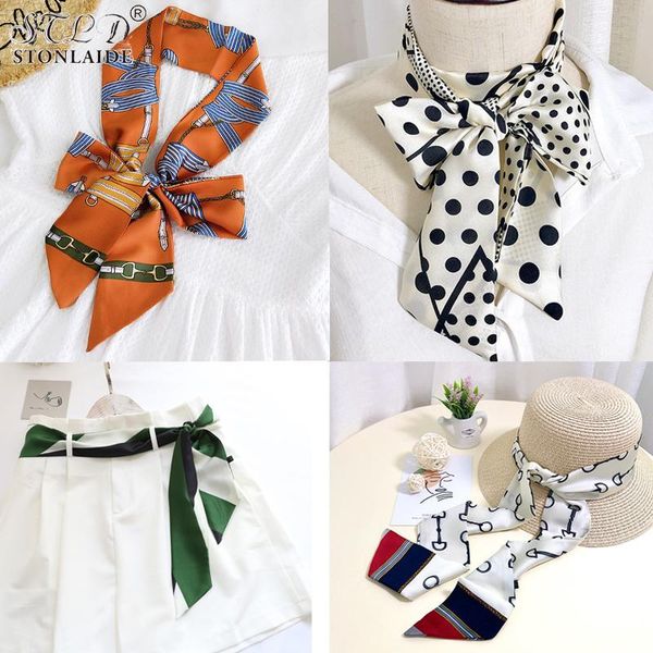 scarves 2021 spring imitation silk small long neckerchiefs for women double printing travel hat decoration pants belt bags ribbons, Blue;gray
scarves 2021 spring imitation silk small long neckerchiefs for women double printing travel hat decoration pants belt bags ribbons, Blue;gray