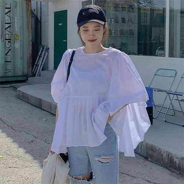 minimalist white blouse women's summer round neck large size flying short sleeve pullover shirt female 5e369 210427
minimalist white blouse women's summer round neck large size flying short sleeve pullover shirt female 5e369 210427