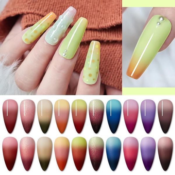 nail 6ml thermal gel polish temperature changing color uv vernis semi permanent 3 colors glitter1, Red;pink
nail 6ml thermal gel polish temperature changing color uv vernis semi permanent 3 colors glitter1, Red;pink