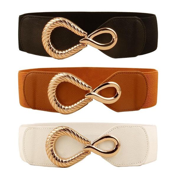 belts fashion women wide elastic waist belt design metal card buckle cinch waistband dress coat clothing accessories, Black;brown
belts fashion women wide elastic waist belt design metal card buckle cinch waistband dress coat clothing accessories, Black;brown