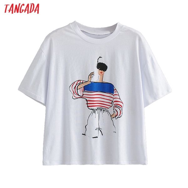 women print cotton t short sleeve o neck tees ladies casual tee shirt street wear ai59 210416, White
women print cotton t short sleeve o neck tees ladies casual tee shirt street wear ai59 210416, White