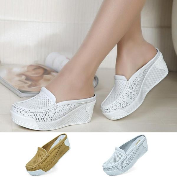 summer women's slippers solid color baotou hollow thick bottom slope with outer wear comfortable wild lazy word slipper, Black
summer women's slippers solid color baotou hollow thick bottom slope with outer wear comfortable wild lazy word slipper, Black