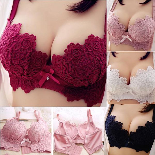 bras sets lace women bra panties set embroidery comfortable underwear push up with wide side ser88, Red;black
bras sets lace women bra panties set embroidery comfortable underwear push up with wide side ser88, Red;black