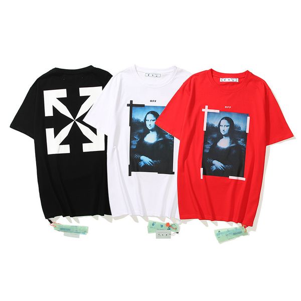 fashion t shirt off now white mona lisa oil painting short sleeve in spring and summer 2021, White;black
fashion t shirt off now white mona lisa oil painting short sleeve in spring and summer 2021, White;black