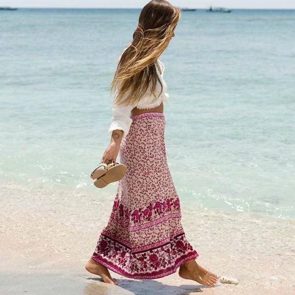 boho chic summer vintage floral print pleated long skirt women a line button beach maxi skirts faldas mujer, Black
boho chic summer vintage floral print pleated long skirt women a line button beach maxi skirts faldas mujer, Black