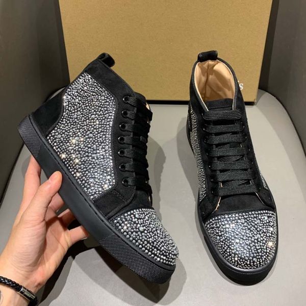 luxury sneakers men women designer shoes rubber trainers crystal high loasers soles head layer cowhide pink black with box
luxury sneakers men women designer shoes rubber trainers crystal high loasers soles head layer cowhide pink black with box