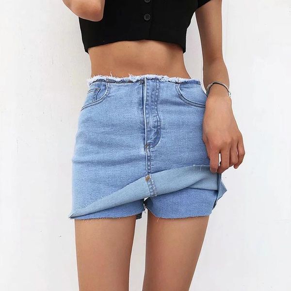 women's shorts casual denim short 2021 summer high waist zipper loose street fashion women pocket fake two piece a-line jeans, White;black
women's shorts casual denim short 2021 summer high waist zipper loose street fashion women pocket fake two piece a-line jeans, White;black