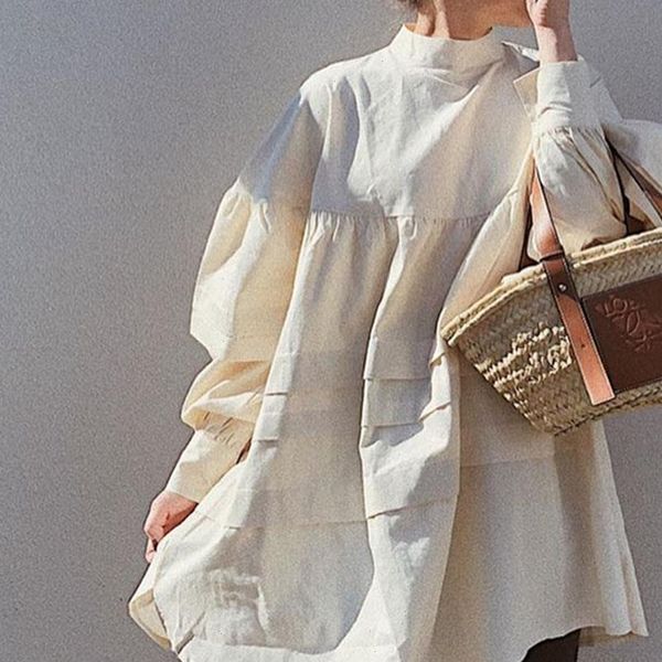 loose khaki autumn winter womens shirt casual fashion stand collar tee japan female pullover top, White
loose khaki autumn winter womens shirt casual fashion stand collar tee japan female pullover top, White