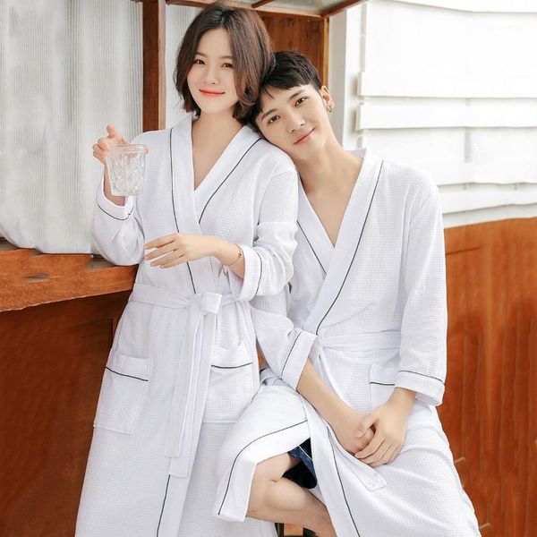 men's sleepwear couple waffle robe kimono gown spring autumn men long nightgown loose casual nightwear soild white home clothes, Black;brown
men's sleepwear couple waffle robe kimono gown spring autumn men long nightgown loose casual nightwear soild white home clothes, Black;brown