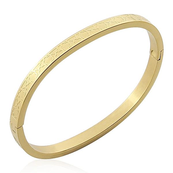 bangle fashion stainless steel jewelry five-leaf flower bracelets for women kids party gifts wholesale, Black
bangle fashion stainless steel jewelry five-leaf flower bracelets for women kids party gifts wholesale, Black