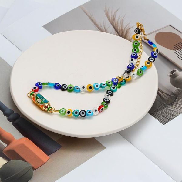 pendant necklaces colorful necklace for women boho gold turkish evil eye bead couple art charms punk hip hop handmade jewelry collar, Silver
pendant necklaces colorful necklace for women boho gold turkish evil eye bead couple art charms punk hip hop handmade jewelry collar, Silver
