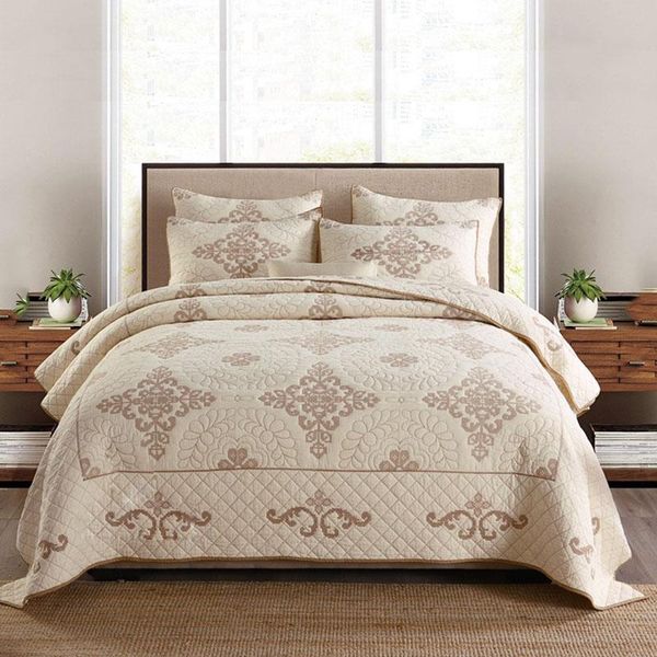 comforters & sets cotton bedspreads quilt 3pcs europe embroidered bed cover with 2*pillowcase king size coverlet summer blanket
comforters & sets cotton bedspreads quilt 3pcs europe embroidered bed cover with 2*pillowcase king size coverlet summer blanket