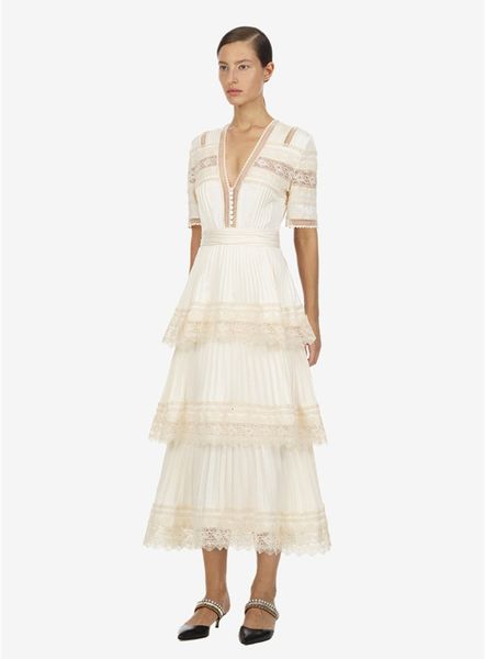 casual dresses self portrait designer dress fashion white lace ladies v neck short sleeve ruffles long dress a7df, Black;gray
casual dresses self portrait designer dress fashion white lace ladies v neck short sleeve ruffles long dress a7df, Black;gray