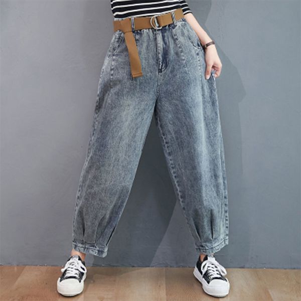 women's jeans autumn arts style women elastic waist vintage black plus size casual cotton denim harem pants m633 9ehg, Blue
women's jeans autumn arts style women elastic waist vintage black plus size casual cotton denim harem pants m633 9ehg, Blue