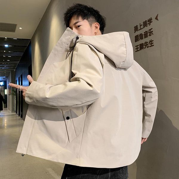 men's jacket spring and autumn korean fashion versatile hooded coat youth leisure slim wear jackets, Black;brown
men's jacket spring and autumn korean fashion versatile hooded coat youth leisure slim wear jackets, Black;brown