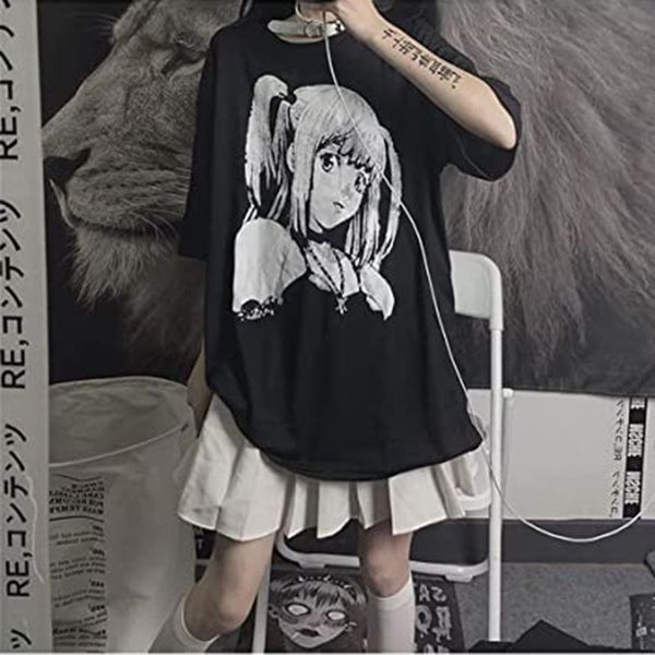 women's blouses & shirts o-neck blouse punk dark streetwear short sleev ladies gothic harajuku loose muodikkaat naisten paidat #py, White
women's blouses & shirts o-neck blouse punk dark streetwear short sleev ladies gothic harajuku loose muodikkaat naisten paidat #py, White
