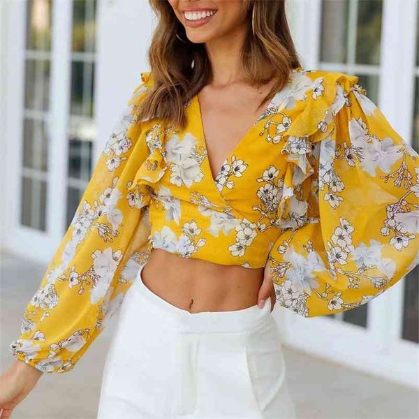 summer women print short blouses shirts v-neck long sleeve tunic ruffles female elegant fashion street blusas 210513, White
summer women print short blouses shirts v-neck long sleeve tunic ruffles female elegant fashion street blusas 210513, White