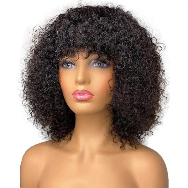 lace wigs kinky curly wig human hair with bangs brazilian remy machine scalp 200% density for black women, Black;brown
lace wigs kinky curly wig human hair with bangs brazilian remy machine scalp 200% density for black women, Black;brown