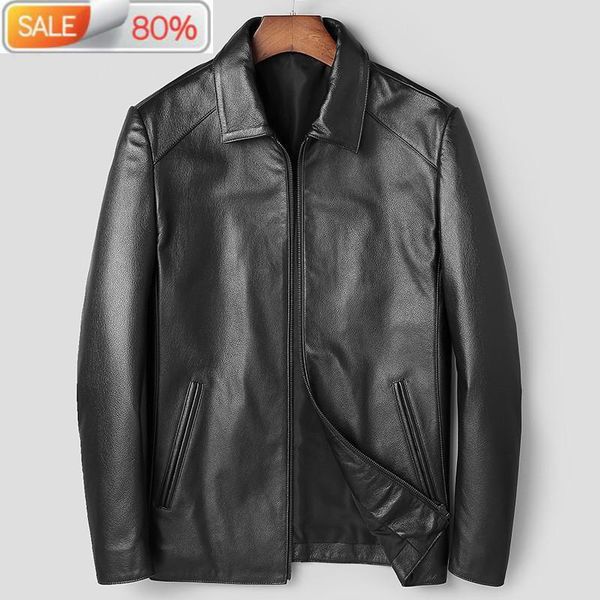 men's leather & faux mens real cow jacket men genuine coat windbreaker cuero genuino a1taaa yy290, Black
men's leather & faux mens real cow jacket men genuine coat windbreaker cuero genuino a1taaa yy290, Black