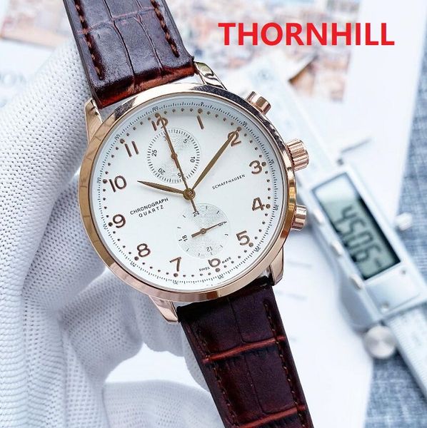 montre de luxe mens brand watches multi functioanl leather watch japan quartz movement classic wristwatches, Slivery;brown
montre de luxe mens brand watches multi functioanl leather watch japan quartz movement classic wristwatches, Slivery;brown