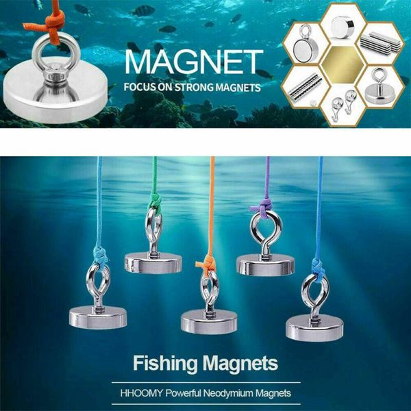 round strong neodymium magnet pulling force river fishing magnetic eyebolt party favor
round strong neodymium magnet pulling force river fishing magnetic eyebolt party favor